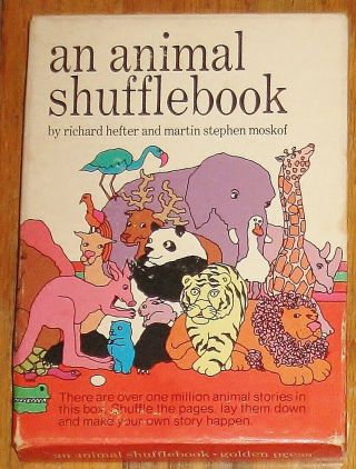 An Animal Shufflebook : By Richard Hefter & Martin Moskof : Vintage : Cards