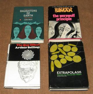 Set Of 6 Six Vintage Science Fiction Books Of The 1950s 60s Hc Dj First Edition