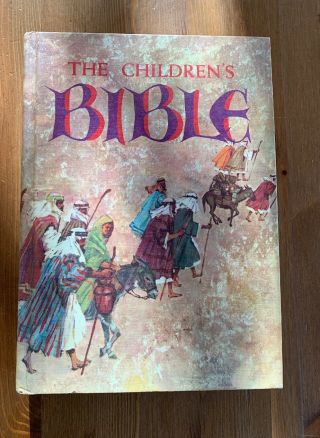 The Children’s Bible Vintage 1965 Golden Press,  Hardcover,  Illustrated Stories