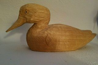 Noel Guay Wood Sculpture Carved Duck Decoy Hand Crafted Canada
