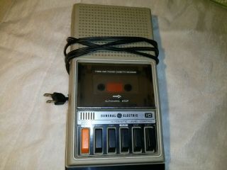 Vintage Ge 3 - 5102 Cassette Tape Player Recorder Beige Portable And