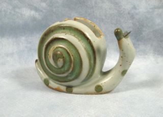 Vintage Counterpoint Snail Ceramic Tape Dispenser Office Home