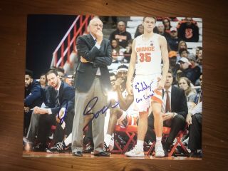 Jim And Buddy Boeheim Autograph 8 X 10 Photo Syracuse Picture Signed
