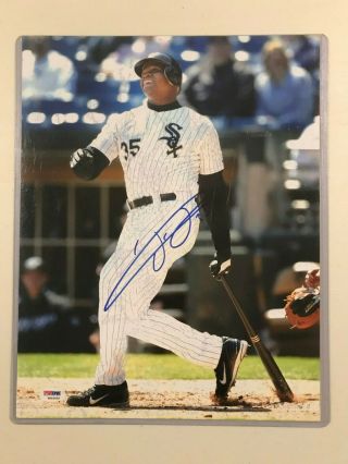 Chicago White Sox Frank Thomas Signed Picture 11x14 (psa/dna)