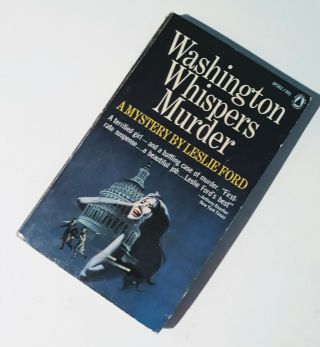 ☆ Vintage Washington Whispers Murder Mystery Paperback Leslie Ford Politics