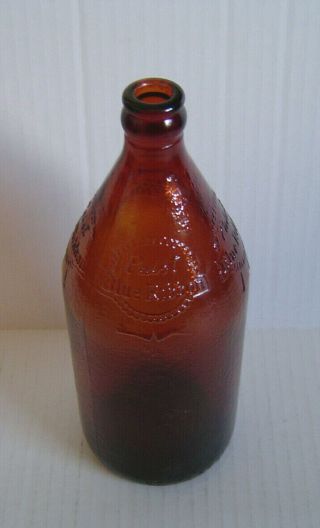 Vintage Pabst Blue Ribbon Brown Bottle 9 1/2 " Duraglas