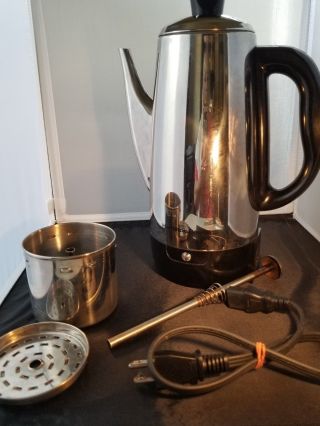 Hamilton Beach 40616 Vintage 12 Cup 950w Coffee Percolator Automatic Pot,  Cord