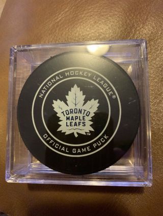 2018 2019 Toronto Maple Leafs Official Nhl Game Puck