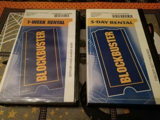 VINTAGE Empty Blockbuster Video Clamshells VHS DVD PSP Cases 2