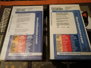 VINTAGE Empty Blockbuster Video Clamshells VHS DVD PSP Cases 3