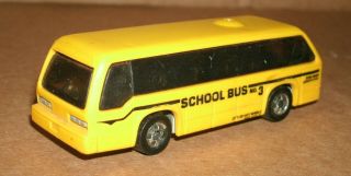1/95 Scale Gmc Rts - 03 Rapid Transit School Bus Toy - Vintage 1980s Hot Wheels