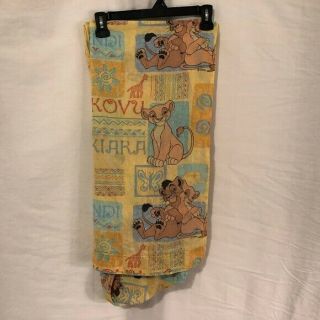 Vintage Lion King Crib Sheet Set Disney Dundee Kovu Kiara Fitted Cotton Yellow
