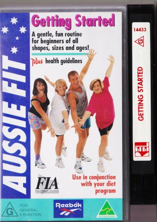 Aussie Fit - Getting Started - Vhs Video Tape Vintage
