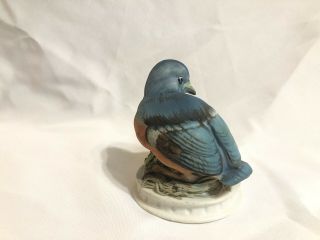 Vintage LEFTON China Eastern Blue Bird Porcelain Figurine,  KW1637 3