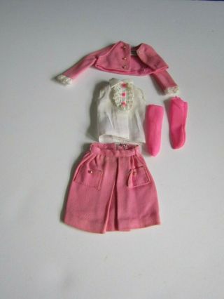 Vtg 1969 Barbie Doll Francie " Sissy Suits " 1228 Near Complete Outfit