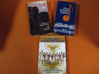 2 Fighting Illini Vhs Tapes And 1 Dvd 2004 - 05 Illini Basketball