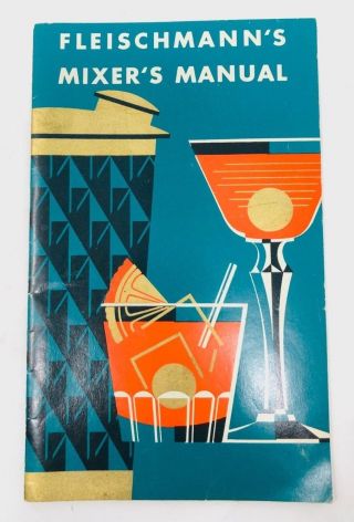 Fleischmans Distillery Vintage Cocktail Recipe Booklet Designed By Joseph Binder