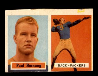 1957 Topps 151 Paul Hornung Rc G X1758785