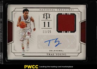 2019 National Treasures Collegiate Trae Young Auto Patch /25 80 (pwcc)