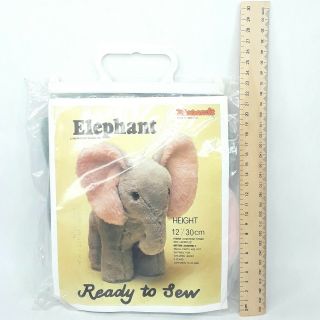 Minicraft Sewing kit Elephant plush soft toy doll Vintage 1982 1980s 2