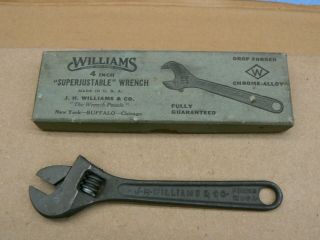 Vintage Williams & Co 4 " 4 Inch Superjustable Adjustable Mini Wrench