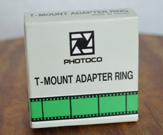 Vtg Photoco T - Mount Adapter Ring For Konica Cameras Made In Japan