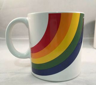 Set Of 2 Vintage Rainbow Coffee Mugs by FTD Ceramic Mug Cup 2