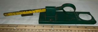Antique Egg Scale Green Yellow Tin Paint Vintage Farm Tool Grader Chicken Old