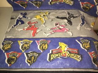 Vintage 1994 Saban Mighty Morphin Power Rangers Twin Size Blanket