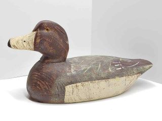 Vintage Solid Wood Hand Painted Duck Decoy Hunting Hunter Lodge Cabin Decor