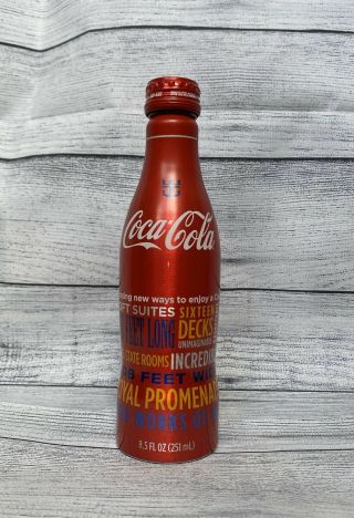 Royal Caribbean Oasis Of The Sea Coca Cola Bottle 2009 Rare Collectible