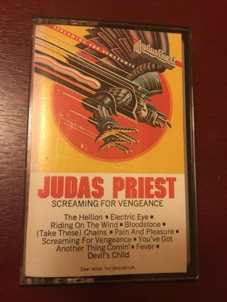 Judas Priest - Screaming For Vengeance - Cassette Tape - Vintage Heavy Metal