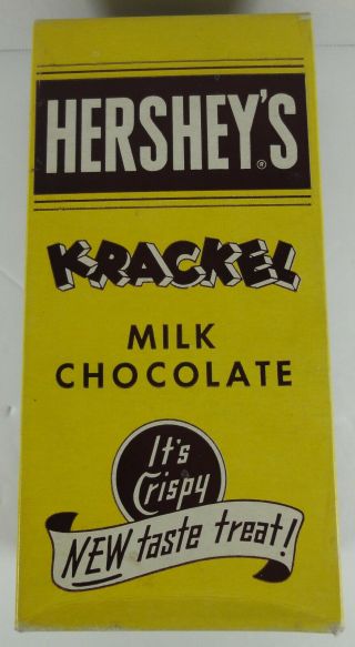 Vintage Hershey Chocolate Krackle Candy Bar Box Candy/advertising