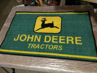 John Deere Tractors Vintage Retro Logo Door Mat