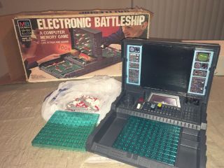 Vintage Electronic Battleship Game Milton Bradley 1977 Near Complete