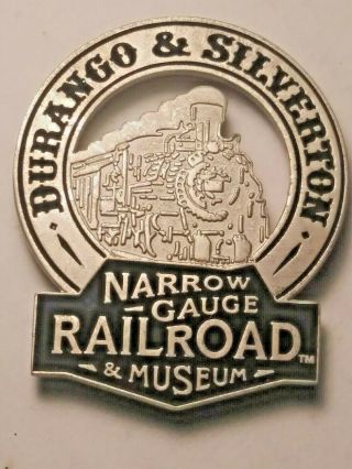 Vintage Durango & Silverton Fridge Magnet Narrow Gauge Railroad Museum Metal