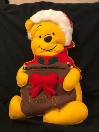 Vintage Disney Winnie The Pooh Honey Pot Christmas Stocking Door Hanger