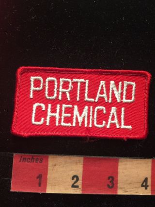 Vintage (circa 1970s) Portland Chemical Advertising Patch 81f2