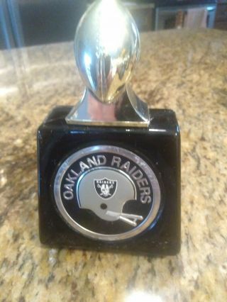 Vintage Avon Oakland Raiders Nfl Decanter Early 1970 