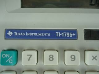 Vintage Texas Instruments TI - 1795 Plus Calculator GREAT - 2
