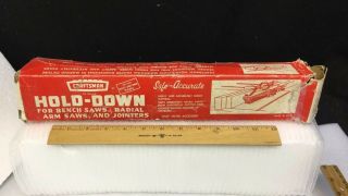 Vintage Craftsman Hold Down Set Cat.  No.  9 - 3230 For Table Saw