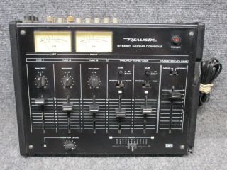 Vintage Realistic 32 - 1200c 5 Source 3 Mic Stereo Mixing Console