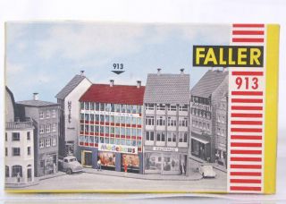 Vintage Faller 913 Oo / Ho Gauge Kit - Town Shop And Offices