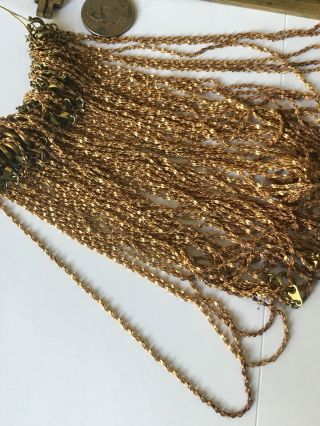 36 Vintage Brass Wheat Style Bracelets
