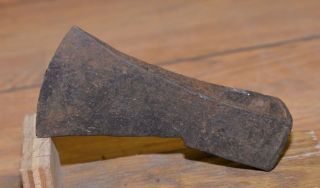Collectible early axe head trade embossed vintage blacksmith trapping tool 338 2