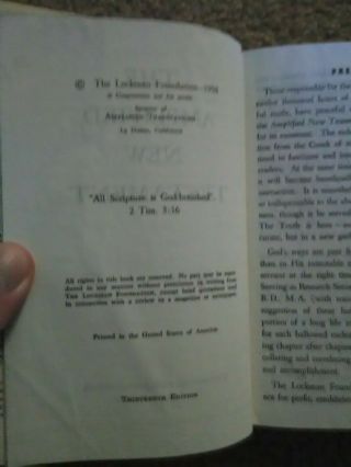 THE AMPLIFIED TESTAMENT HARDCOVER BOOK W/ DUST JACKET 1958 ZONDERVAN 3