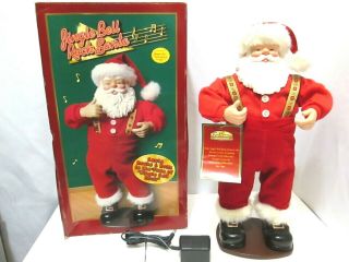 Vtg Jingle Bell Rock Santa Animated Dancing Musical Santa Edition 1 1998