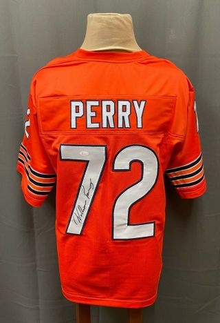 William Perry 72 Signed Chicago Bears Jersey Autographed Xl Jsa Witnessed