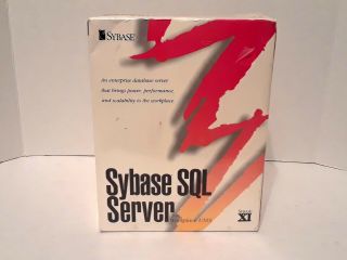 Vintage 1996 Sybase Sql Server Database Software Windows Nt Old Stock