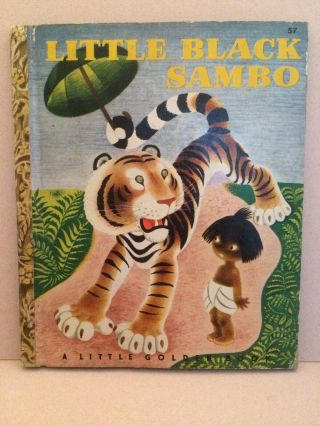 Little Black Sambo,  Vintage A Little Golden Book Copyright 1948 C,  Example